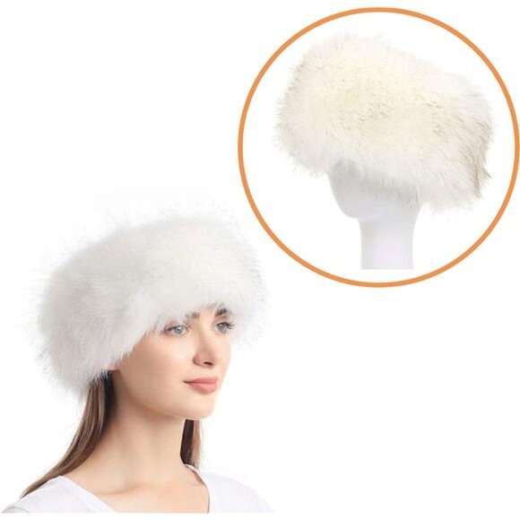 Women\'s Faux Fur Headband with Stretch Winter Ear warmer Earmuff main image 5